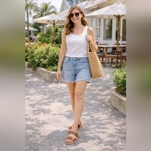 Unisa Vegan Leather Two-Strap Sandals Brown Size 7.5